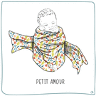 Petit amour enveloppé de douceur et de fleurs